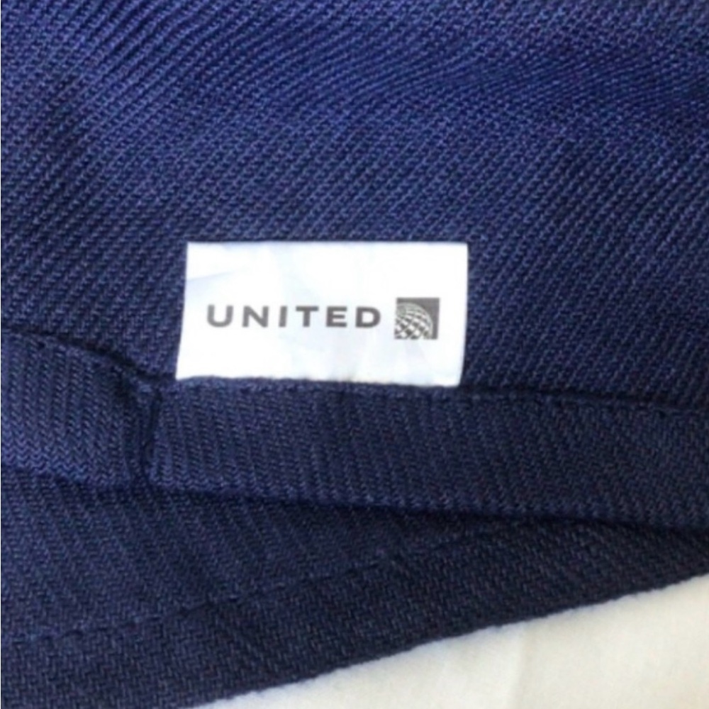 Vintage United Airlines Blanket Navy Blue Collectible Sealed